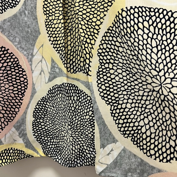 NWT NIC+ ZOE Tunic Style Long Sleeve Blouse Yellow Multi Color Print Size: M - Picture 7 of 13